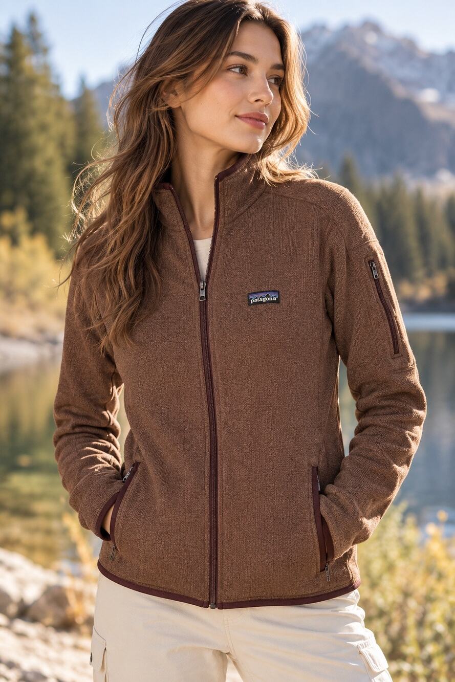 Patagonia Better Sweater Womens XS Sable Brown Full Zip Fleece Jacket Granola